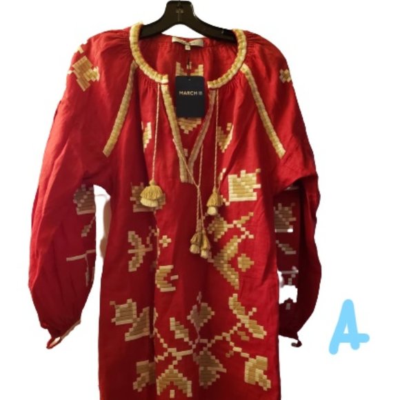 March II  Long Sleeve Flora Embroidered Mini Dress - Picture 6 of 11